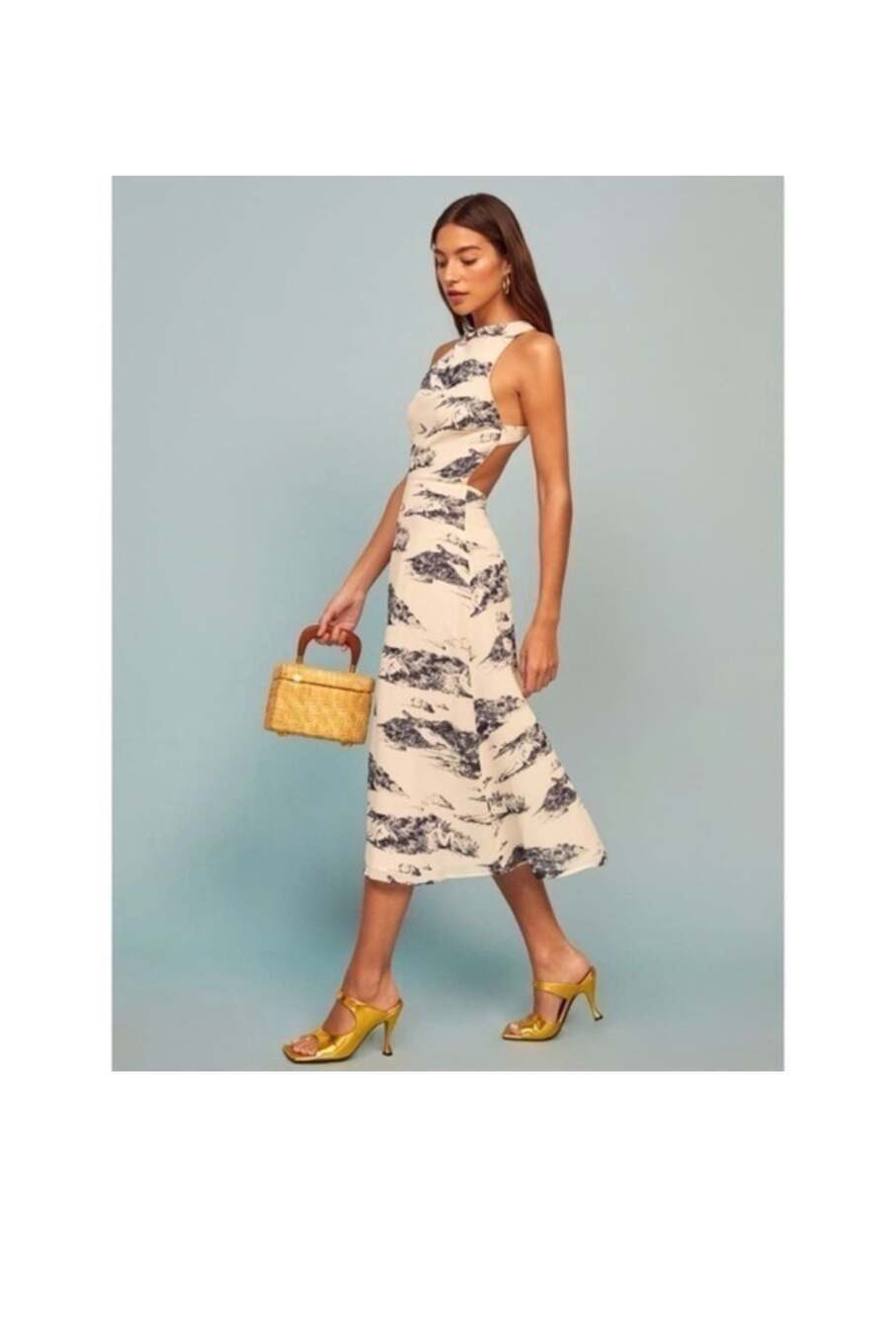 Reformation Harleen Dress in Paradiso Print Maxi Dress